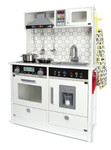 dřevěná elektronická kuchyňka pro děti - white modern