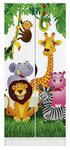 biała szafa roma /nadruk zoo/