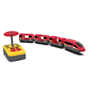 elektrický vlak - lokomotiva s vagóny ovládaná na dálkové ovládání