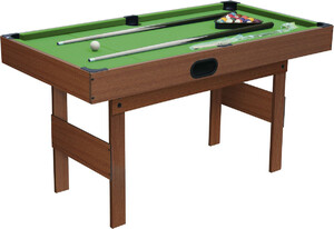 dřevěný kulečníkový stůl se snookerovými koulemi a příslušenstvím - 120 cm