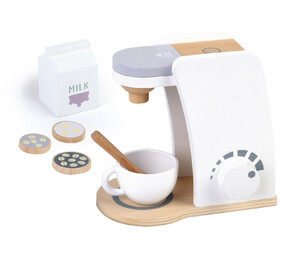 dřevěný kávovar s kapslemi pro děti