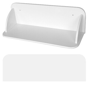 bílá nástěnná police - vlastní design