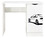 bílý psací stůl se skříňkou - roma - sportovní auto