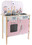 dětská dřevěná kuchyňka s hodinami - menfi / růžový